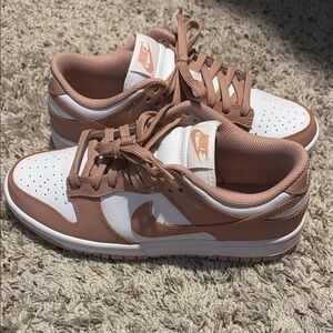 Women’s Nike Dunk Low “White/Rose Whisper” - Size 8